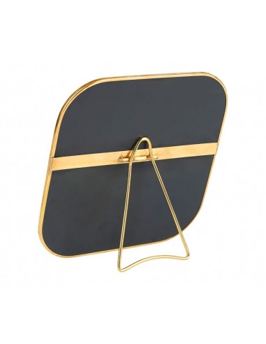 Miroir à poser carré – Métal doré –...