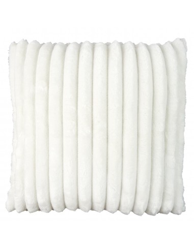 Housse de Coussin Flanelle Écru à...