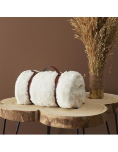 Plaid Imitation Fourrure à...