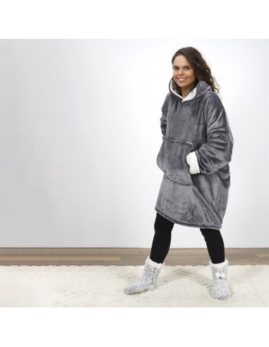 Sweat Plaid à Capuche Intérieur...