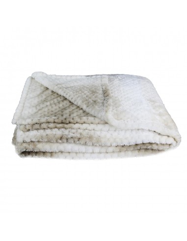 Plaid Nid d’Abeille Tie and Dye Beige...