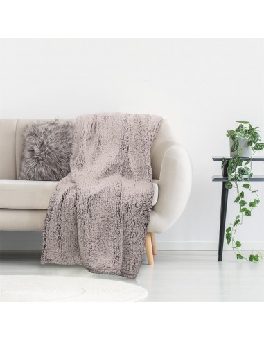 Plaid Sherpa Gris – 120 x 150 cm