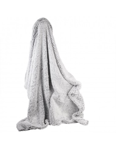 Plaid Sherpa Gris – 120 x 150 cm