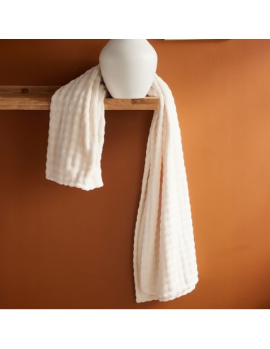 Plaid Damier Matcha Crème – 130 x 180 cm