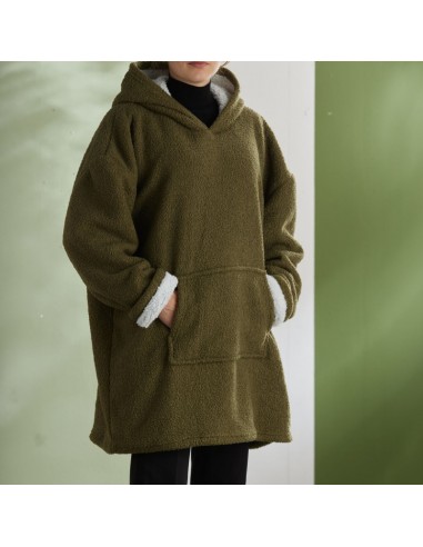 Sweat Plaid Bouclette Matcha Vert...