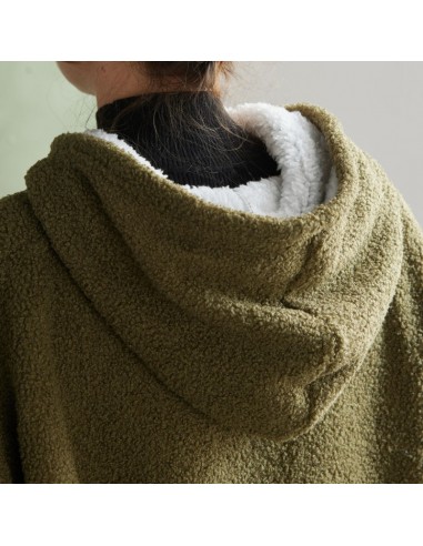 Sweat Plaid Bouclette Matcha Vert...