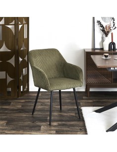 SCOTT - Fauteuil en velours...