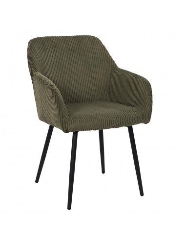 SCOTT - Fauteuil en velours - vert