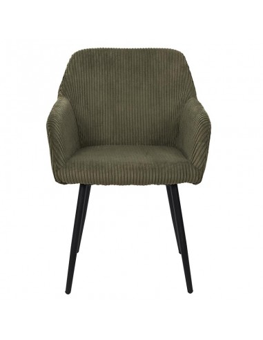 SCOTT - Fauteuil en velours - vert