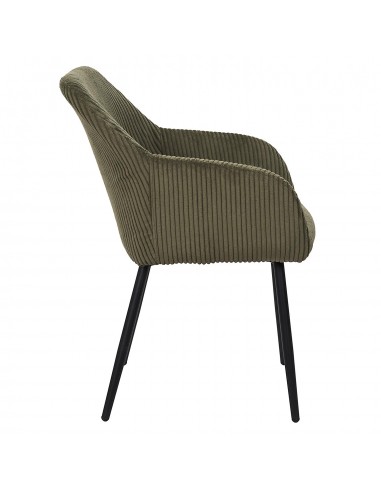 SCOTT - Fauteuil en velours - vert