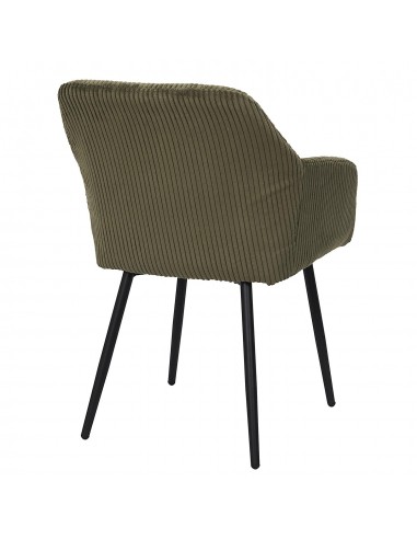 SCOTT - Fauteuil en velours - vert