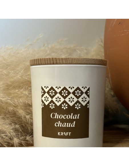 Bougie parfumée Chocolat Chaud 190g – Fabrication française