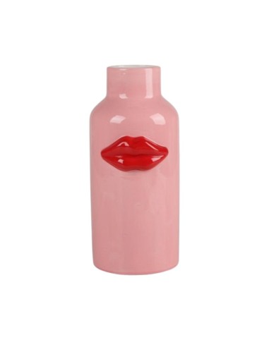 Vase décoratif Lips rose – Vase design Ø11 x H25 cm