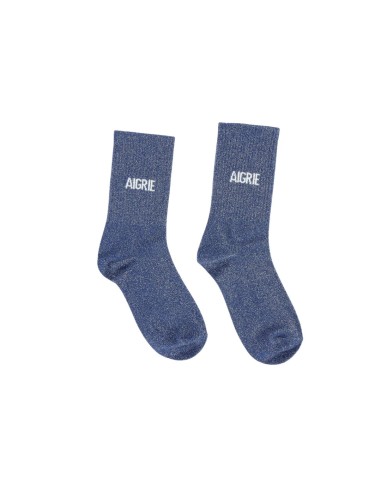 Chaussettes Paillettes "Aigrie" Bleues