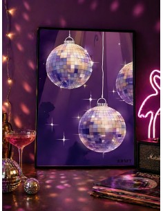 Affiche Disco – Poster déco 30x40 cm – Ambiance 70’s par KRAFT