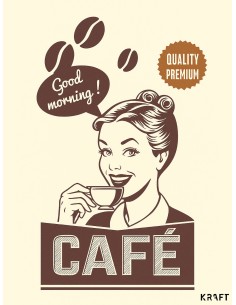 Affiche café rétro 30x40 déco cuisine vintage 2