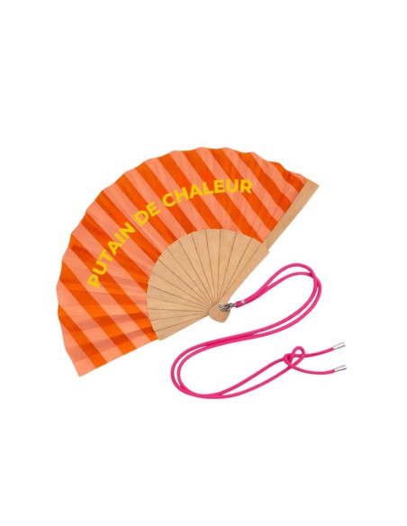Eventail avec bandoulière - Putain de chaleur