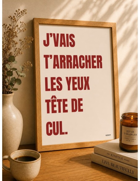 Affiche humoristique provocante 30x40 made in France