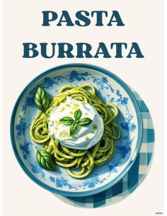 Affiche Pasta Burrata 30x40 – Déco cuisine italienne made in France 2