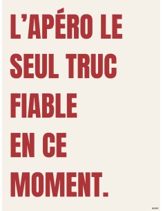 Affiche Apéro 30x40 – Déco humour cuisine made in France 2