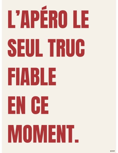 Affiche Apéro 30x40 – Déco humour cuisine made in France