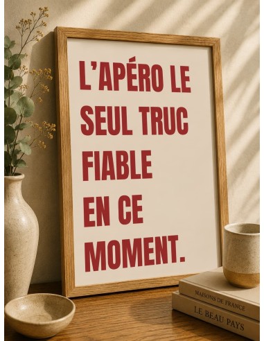 Affiche Apéro 30x40 – Déco humour cuisine made in France