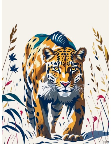 Affiche Léopard Sauvage 30x40 – Décoration animale moderne