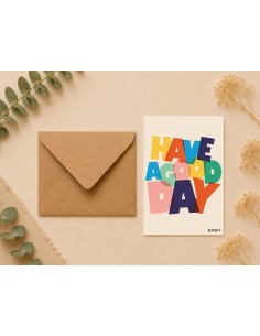Carte Have A Good Day 10x15 avec enveloppe kraft