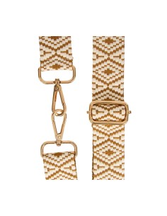 Sangle de sac beige et blanche ajustable – Bandoulière tendance 2
