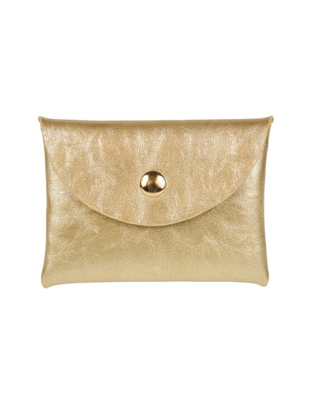 Porte-monnaie irisé doré – Compact et élégant