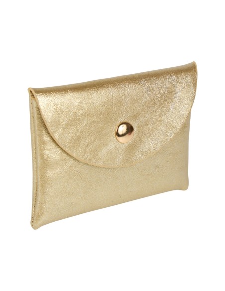 Porte-monnaie irisé doré – Compact et élégant