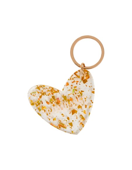 Porte-clés cœur Bombasse – Accessoire pailleté tendance