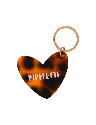 Porte-clés cœur léopard Pipelette – Accessoire tendance