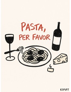 Affiche Pasta Per Favor 30x40 cm – Fabrication française 2