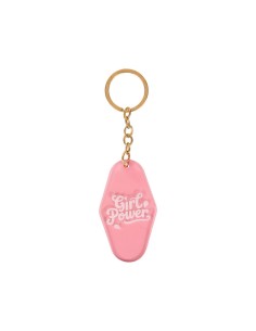 Porte-clés motel Girl Power rose rétro