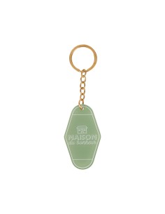 Porte-clés motel Maison du bonheur vert