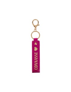 Porte-clés sangle fuchsia irisé Connasse