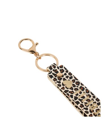 Porte-clés sangle léopard Rebelle