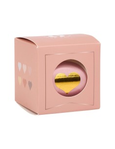 Rouleau stickers cœur doré 100 pièces 2