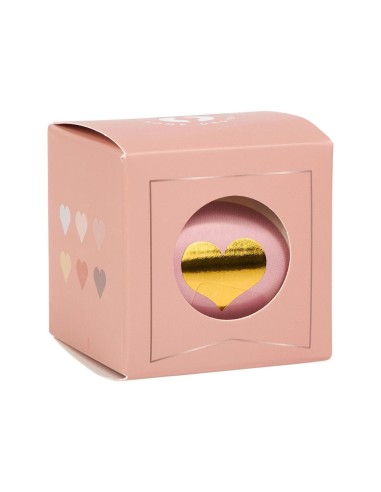 Rouleau stickers cœur doré 100 pièces