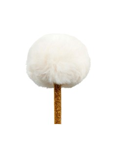 Crayon doré à pompon blanc fantaisie 2