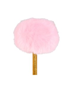 Crayon doré à pompon rose fantaisie 2