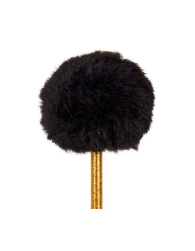 Crayon doré à pompon noir fantaisie