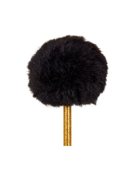 Crayon doré à pompon noir fantaisie