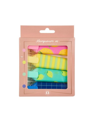 Set de 4 marqueurs couleurs fantaisie