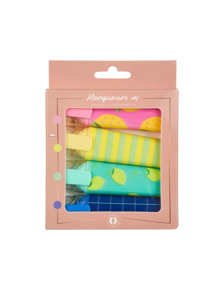 Set de 4 marqueurs couleurs fantaisie