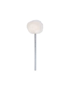 Crayon argent à pompon blanc fantaisie