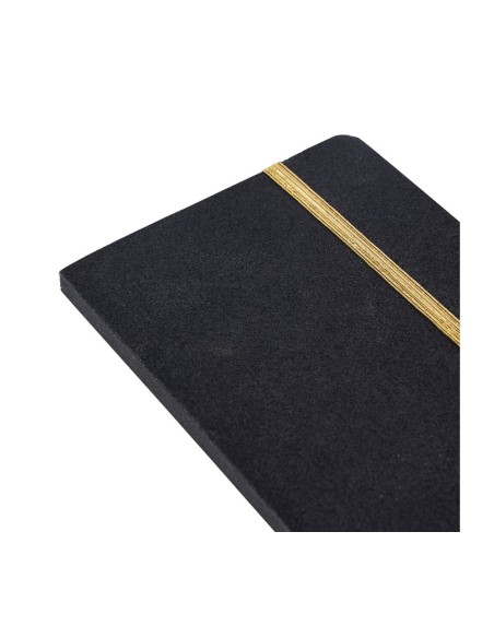 Carnet A6 noir à paillettes 80 pages