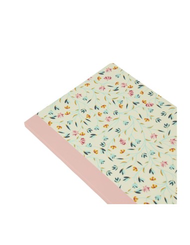 Carnet A5 floral 120 pages élégant