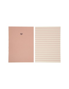 Lot 2 carnets A5 roses élégants